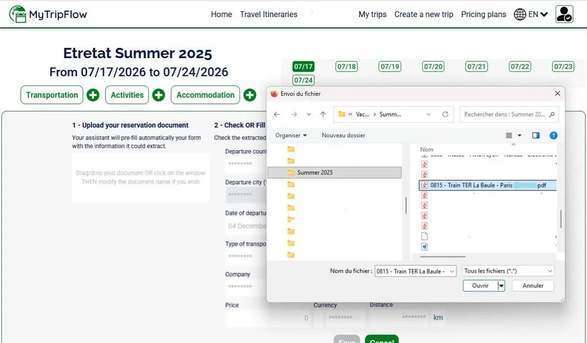 Submit of various documents formats