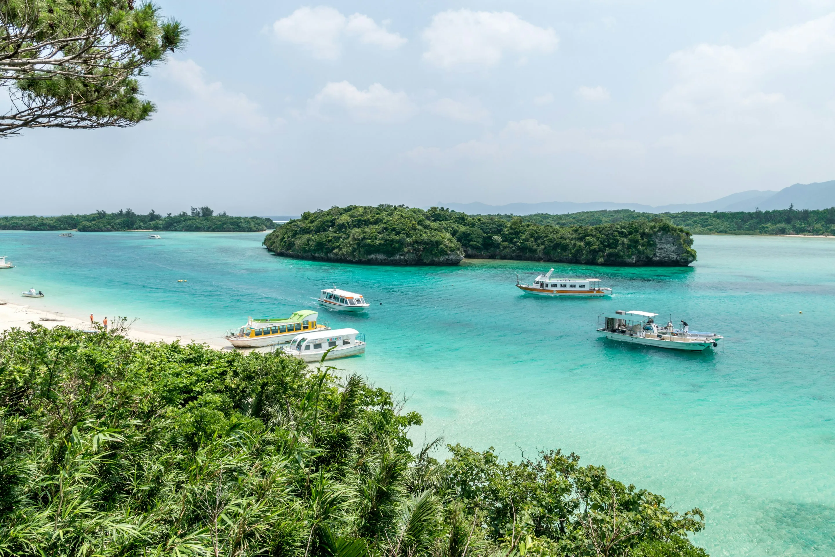 Most scenic view in Ishigaki island: Kabira bay