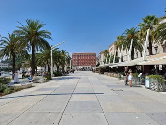Riva and the waterfront promenade in Split