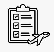 Planning bloc notes with a plane