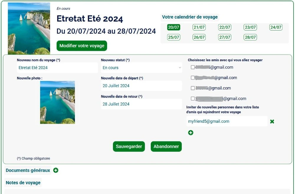 MyTripFlow - Travel sharing