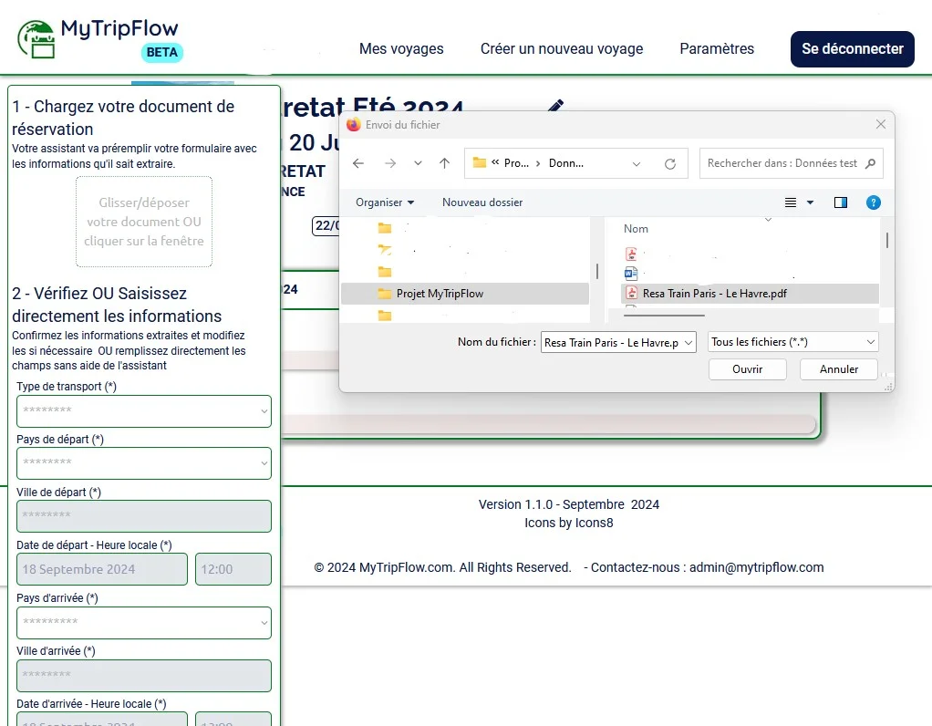 Submit of various documents formats